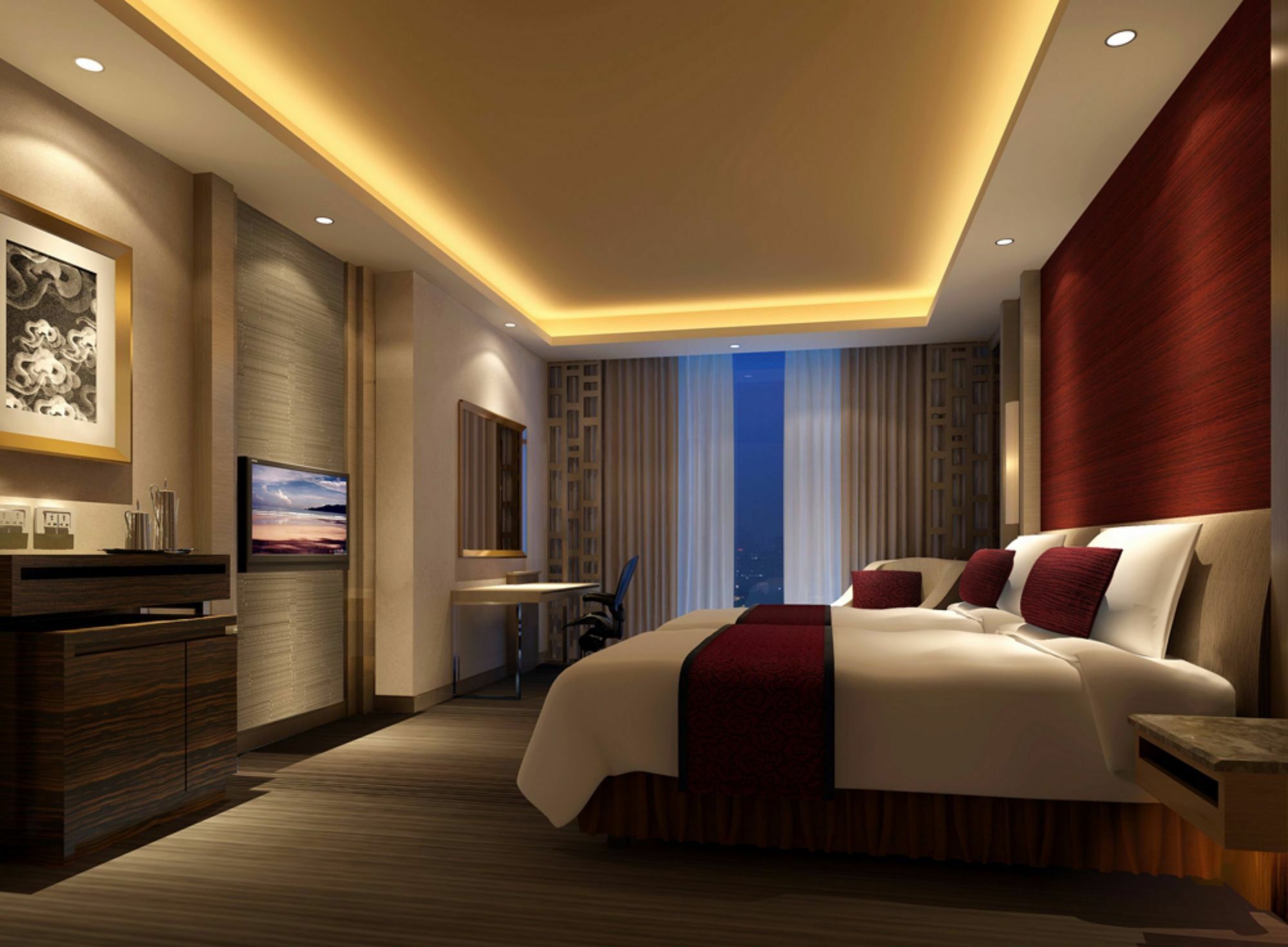 Jinan Luxury Blue Horizon Hotel Exterior foto